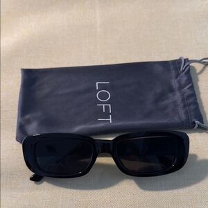LOFT Black Sunglasses with Case